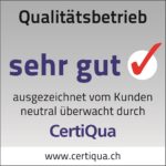 Qualitätslabel "sehr gut" für die Firma Buffolino & Manuli AG aus Wohlen bei Bern
